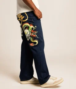 Ed Hardy Baggy Wide Leg Jean Rainbowland Online