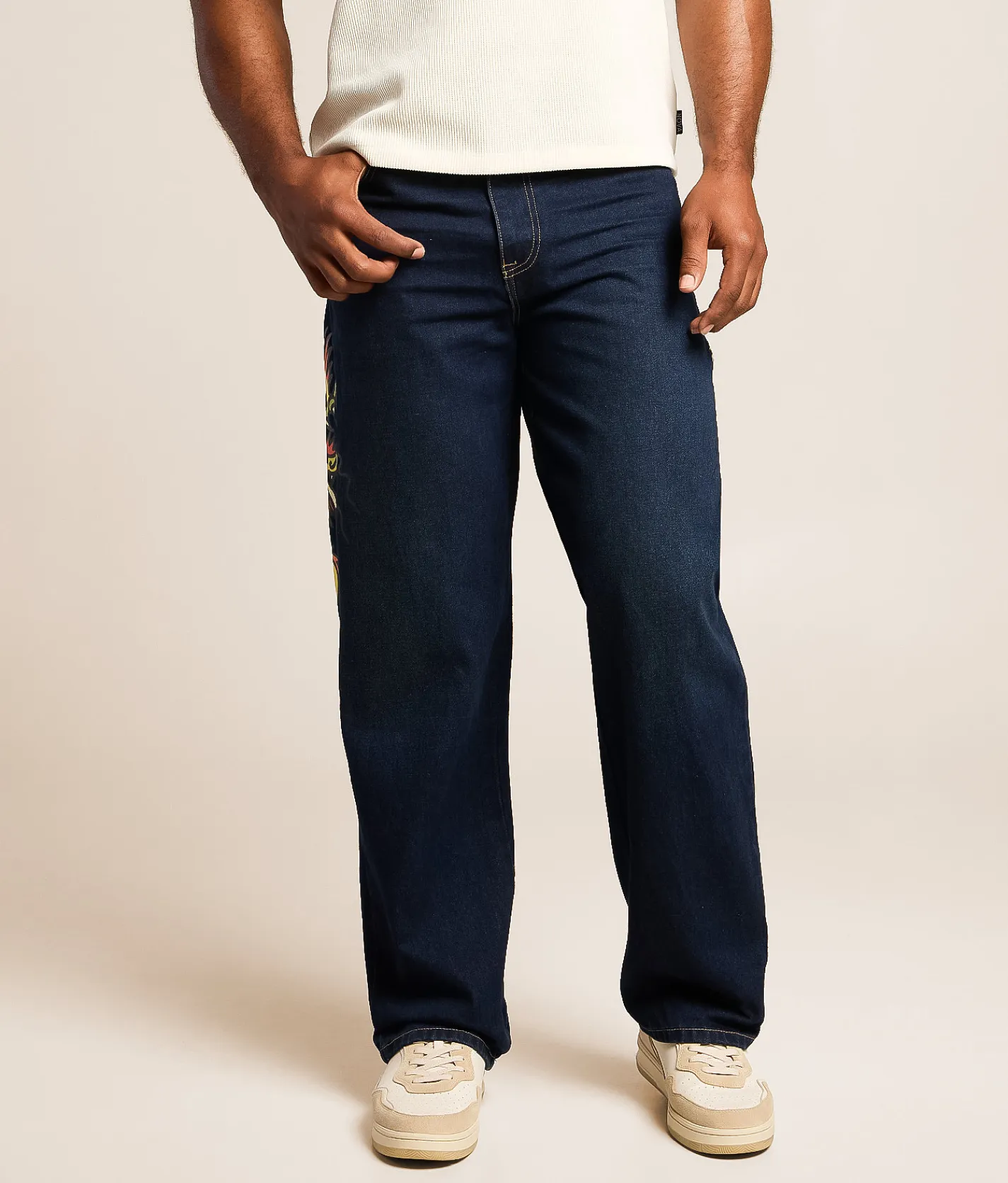Jeans | Ed Hardy Baggy Wide Leg Jean Rainbowland