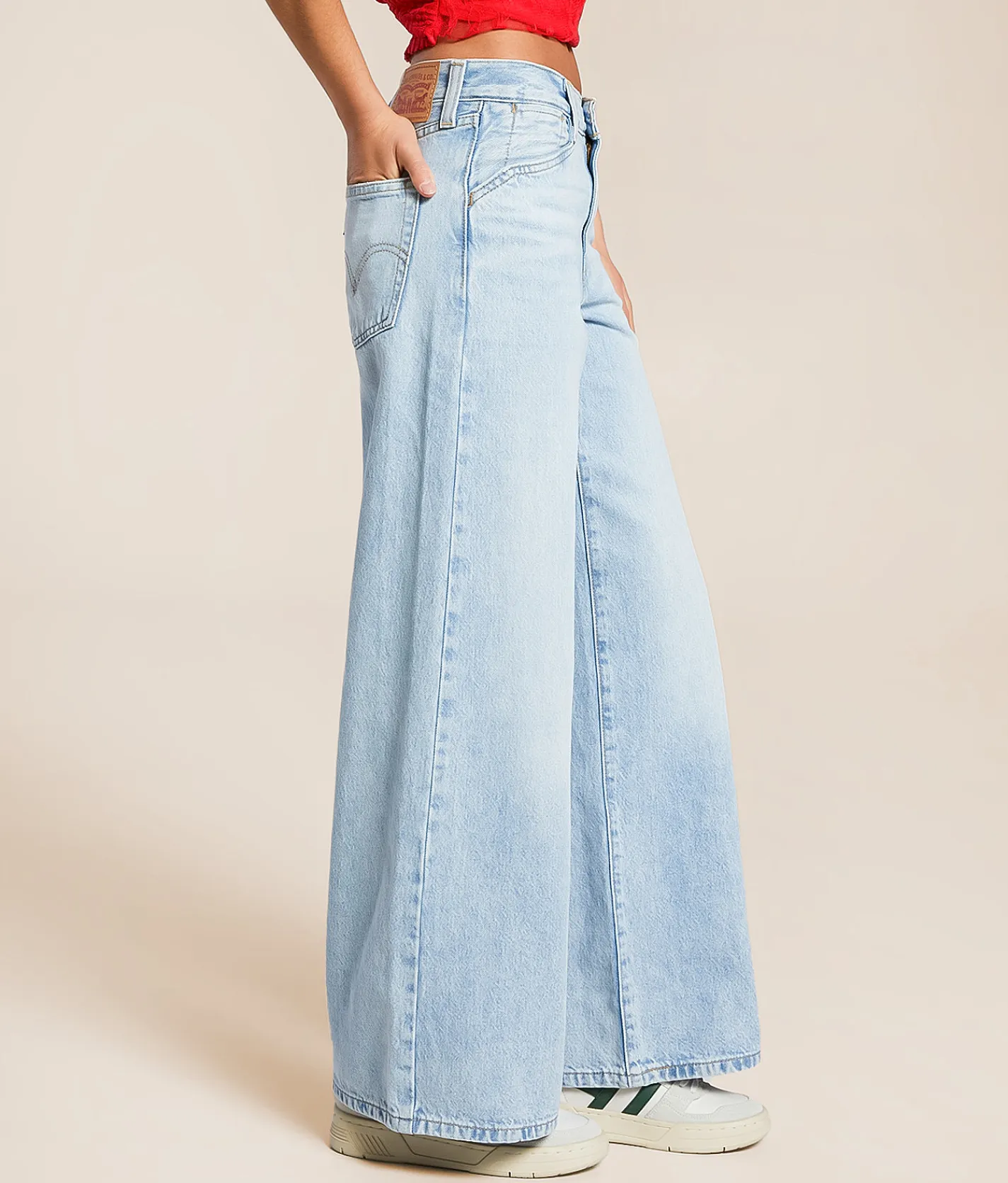 Jeans|Bottoms | Levi's® 94 Baggy Wide Leg Jean Abraided Art