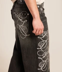 Lowe Dissent Baggy Wide Leg Jean BK1024 Outlet