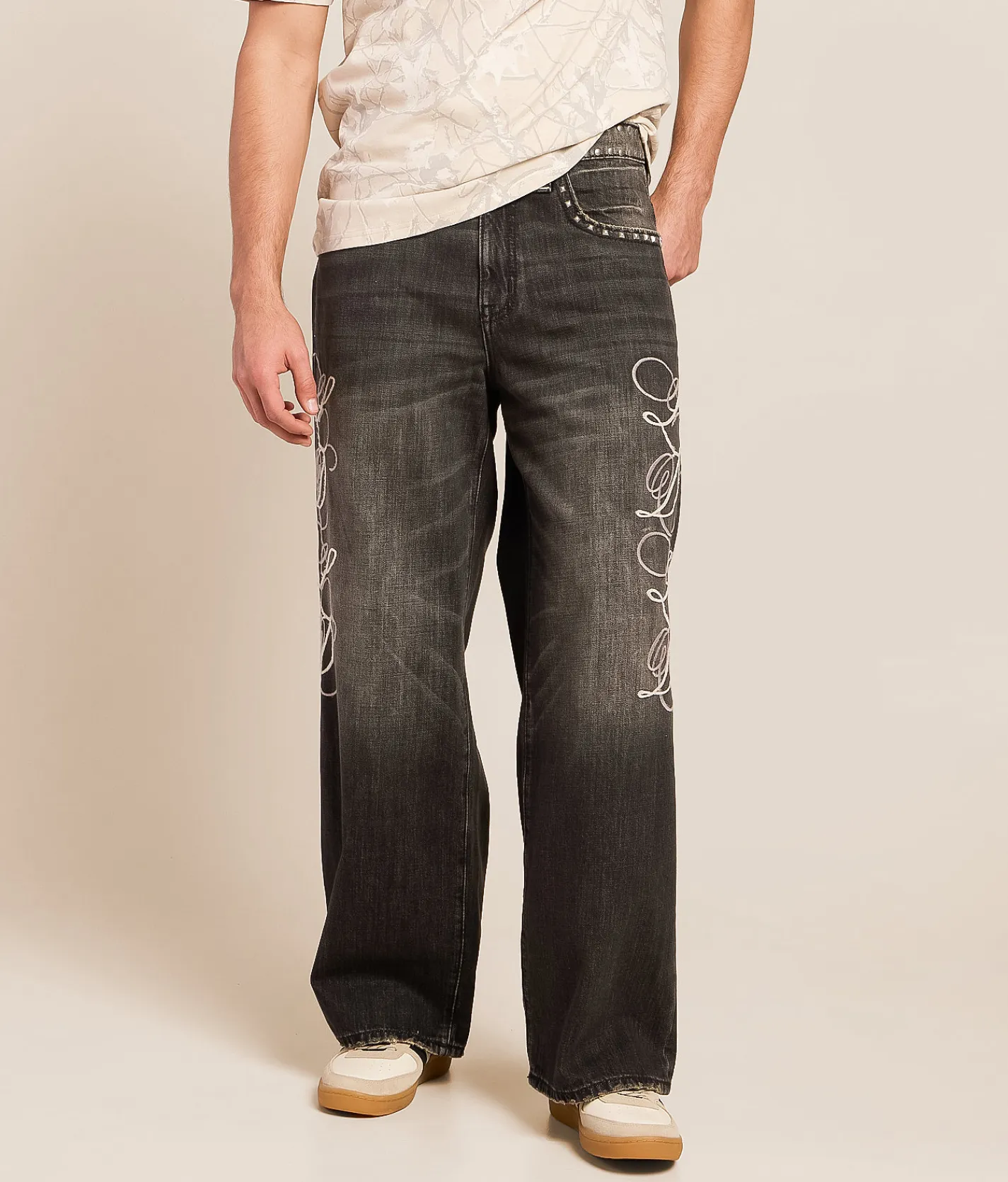 Lowe Dissent Baggy Wide Leg Jean BK1024 Outlet