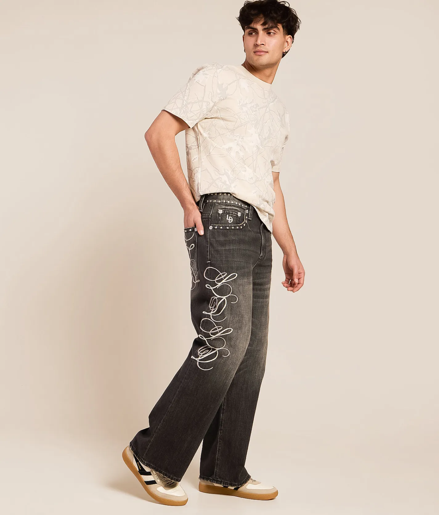 Lowe Dissent Baggy Wide Leg Jean BK1024 Outlet