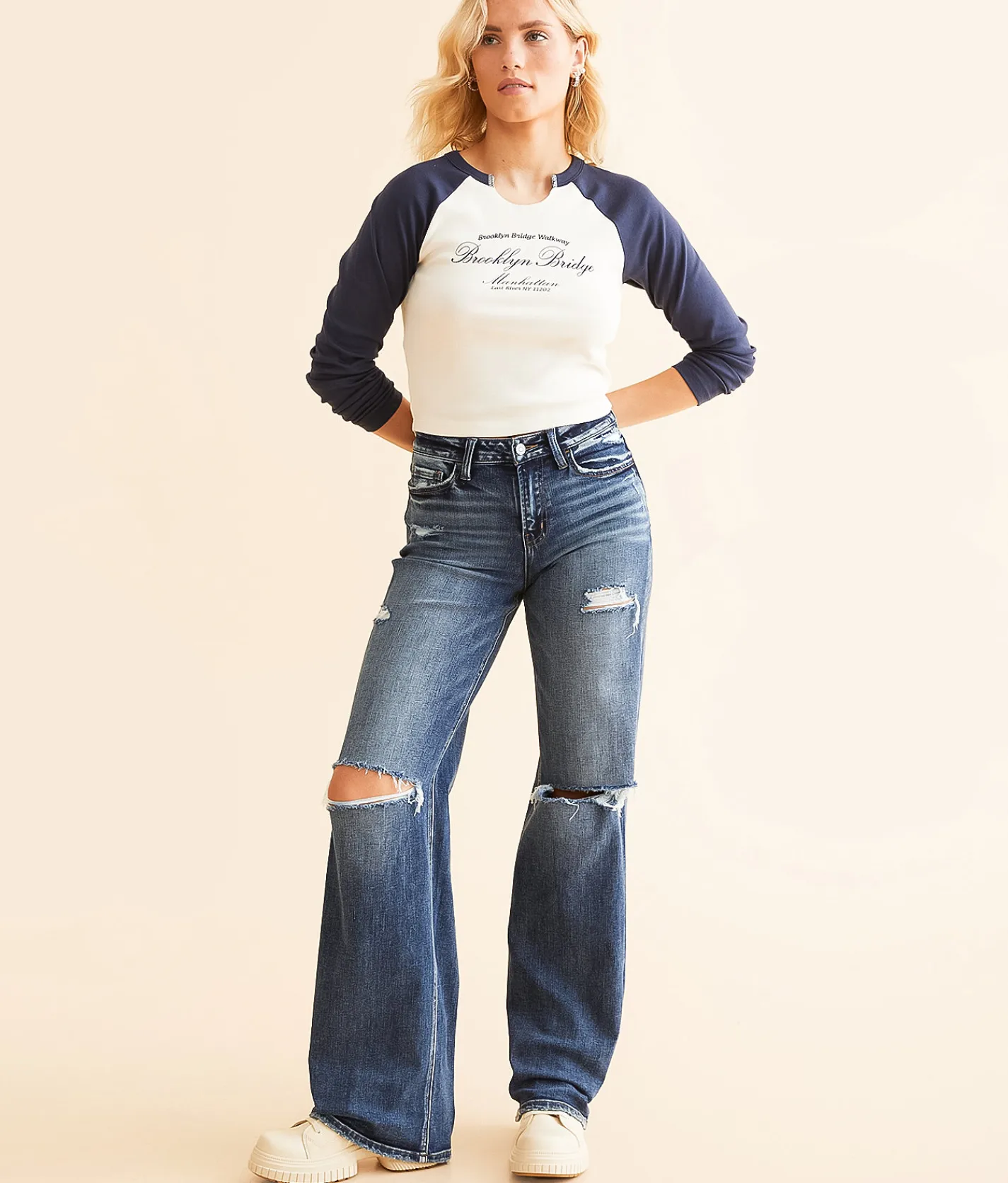 Flying Monkey Baggy Wide Leg Stretch Jean Benefactor Best