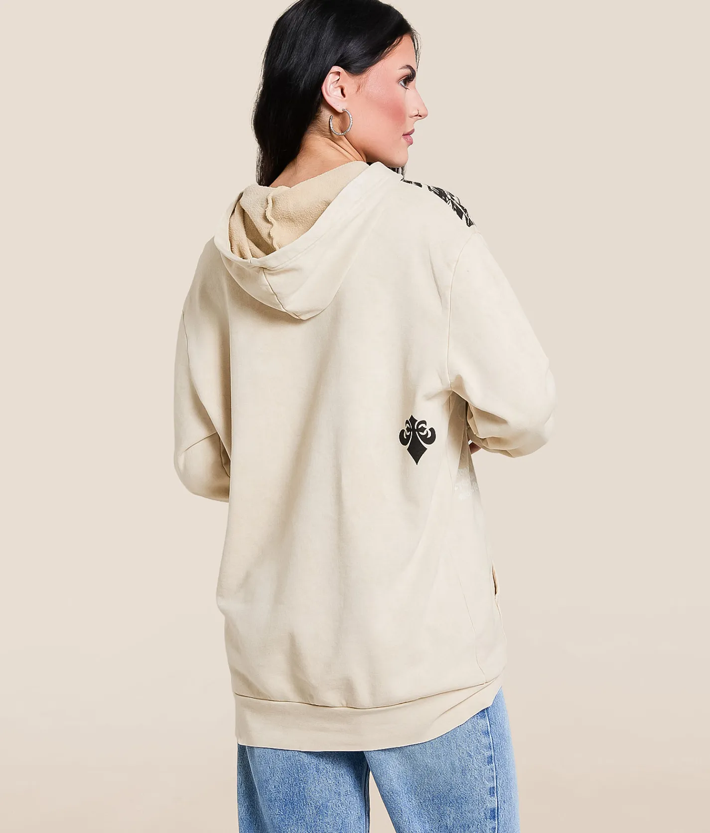 Tops | Affliction Balance Hooded Sweatshirt Sand Lava Wash