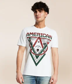 Tops|Graphic T-Shirts | American Fighter Baldridge T-Shirt White