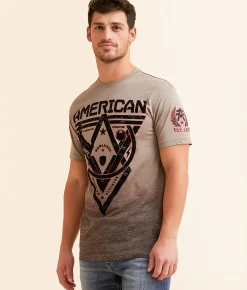 American Fighter Baldridge T-Shirt Taupe Lt Grey Discount