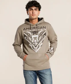 Tops | American Fighter Ballard Hooded Sweatshirt Desert Taupe