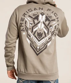 Tops | American Fighter Ballard Hooded Sweatshirt Desert Taupe