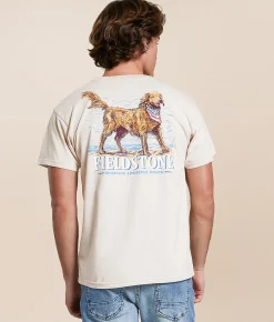 Fieldstone Bandana Dog T-Shirt Moonbeam Sale
