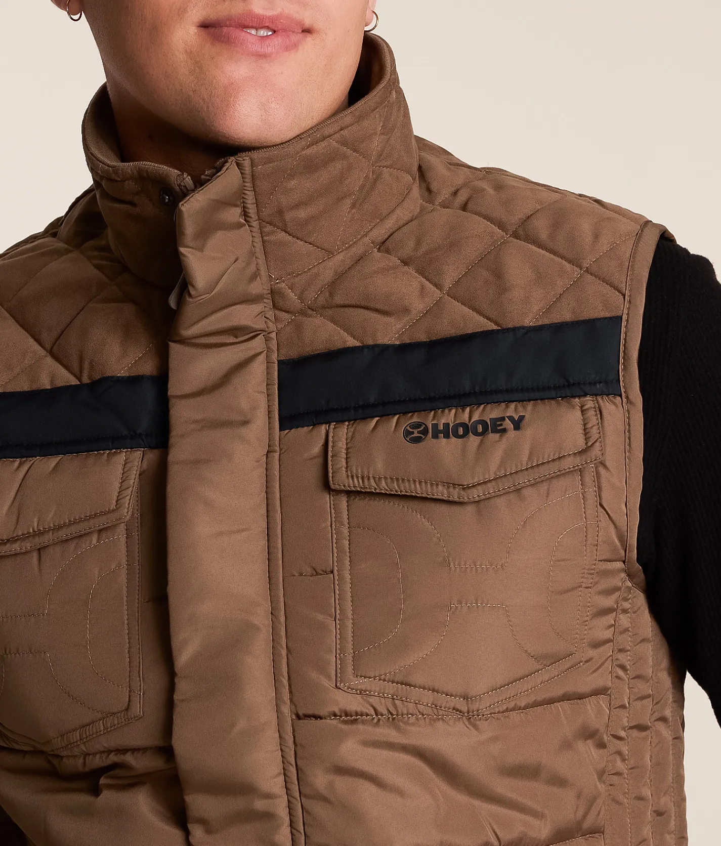 Tops|Coats & Jackets | Hooey Banff Puffer Vest Brown