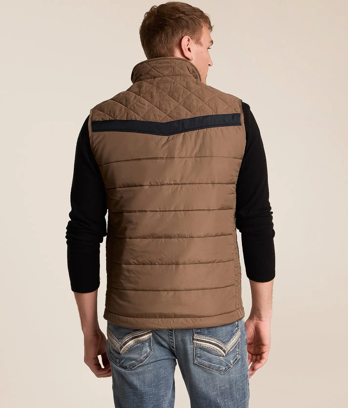 Tops|Coats & Jackets | Hooey Banff Puffer Vest Brown