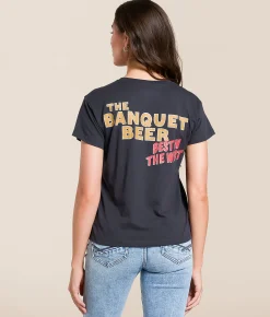 Wrangler® x Coors® Banquet Cowboy T-Shirt Washed Black Clearance