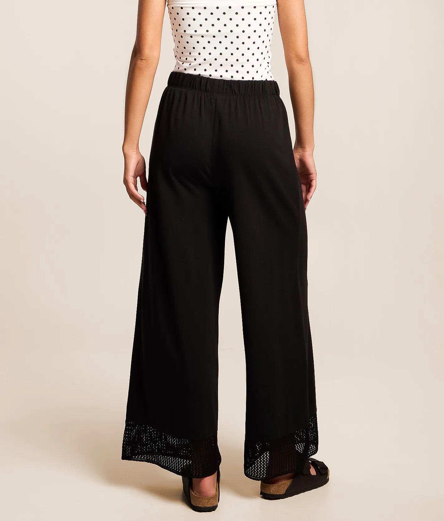 Bottoms | Z Supply Banyan Cropped Wide Leg Pant Black