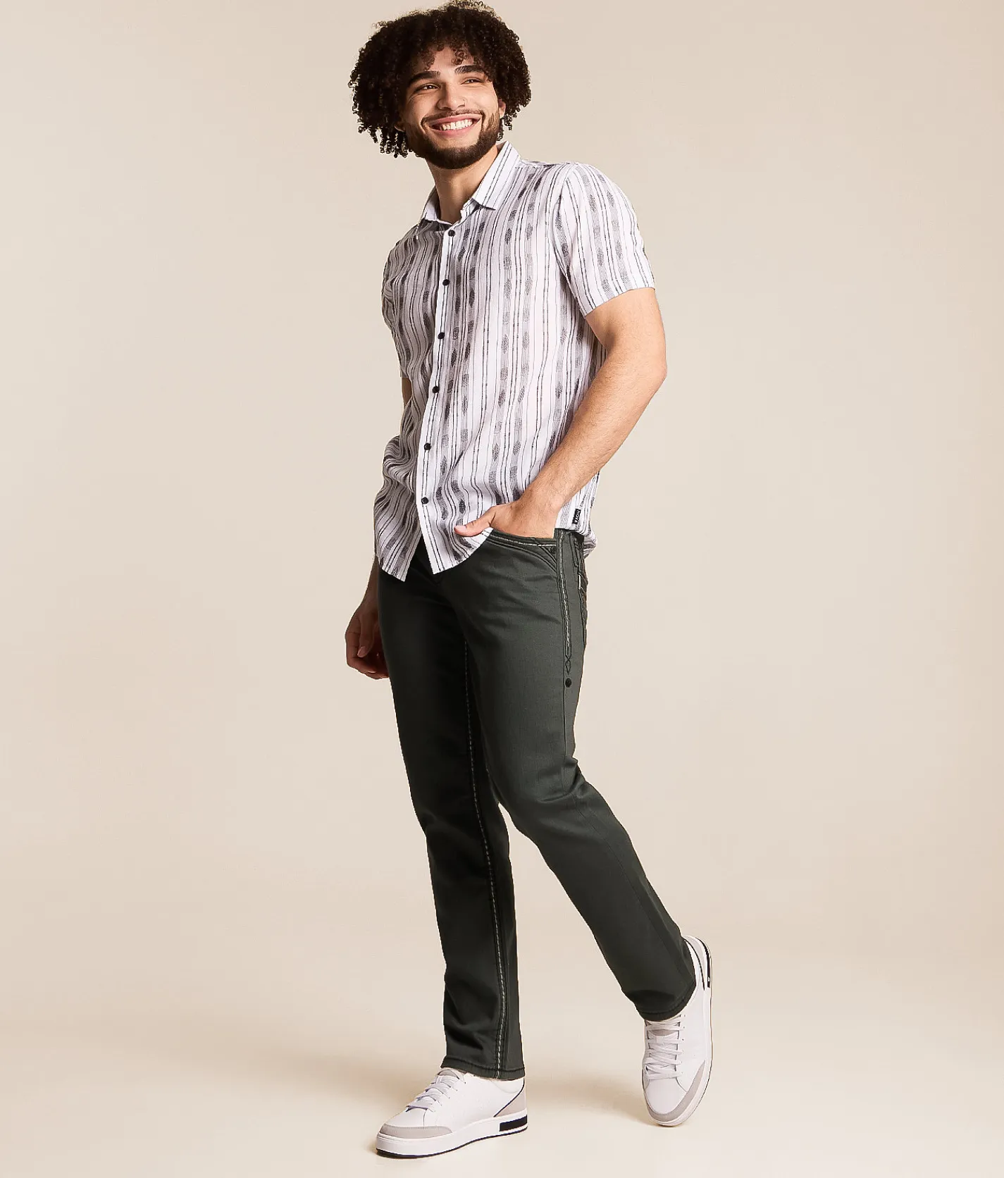 Rock Revival Baran Straight Stretch Pant Baran J202