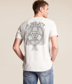 Tops|Graphic T-Shirts | Ariat Barbed Spade T-Shirt Glacier Gray