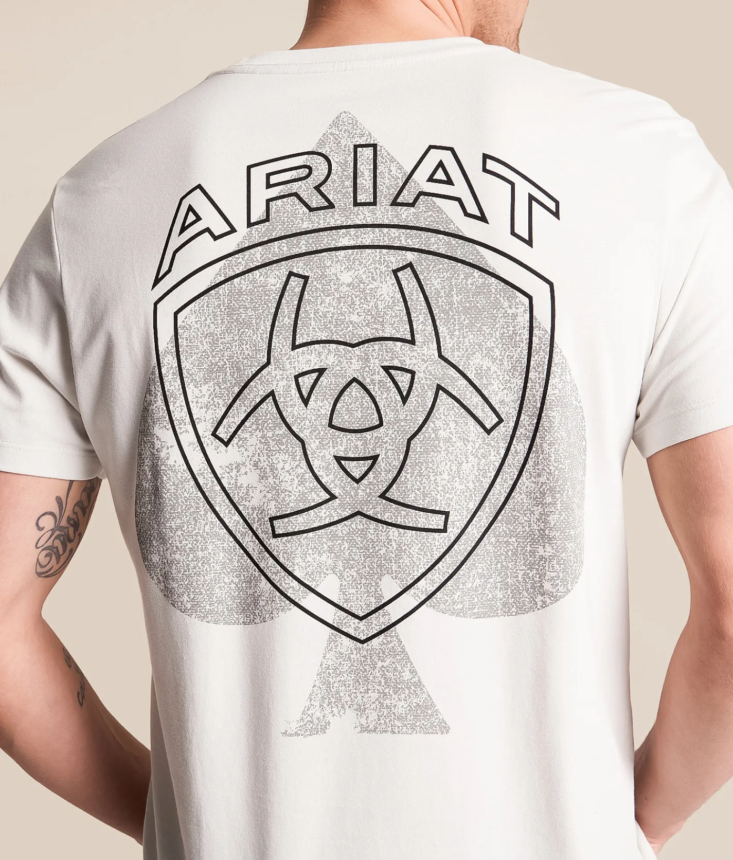 Tops|Graphic T-Shirts | Ariat Barbed Spade T-Shirt Glacier Gray