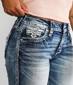 Rock Revival Barbra Easy Stretch Capri Jean Barbra EC211 Online