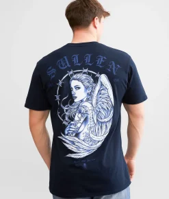 Sullen Barbwire Angel T-Shirt Obsidian Hot