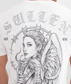 Graphic T-Shirts | Sullen Barbwire Angel T-Shirt White