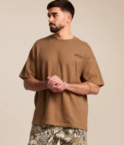 Tops|Graphic T-Shirts | Brixton Barb Wire T-Shirt Tigers Eye Black