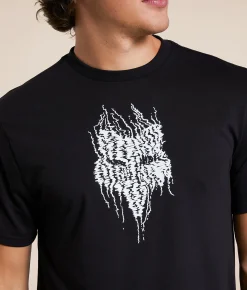 Tops|Graphic T-Shirts | Fox Bark T-Shirt Black