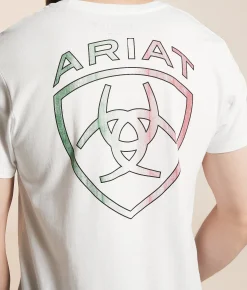 Graphic T-Shirts | Ariat Barn Door Arch Logo T-Shirt White