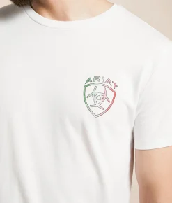 Graphic T-Shirts | Ariat Barn Door Arch Logo T-Shirt White