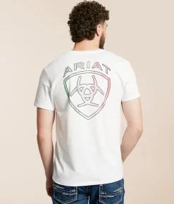 Graphic T-Shirts | Ariat Barn Door Arch Logo T-Shirt White