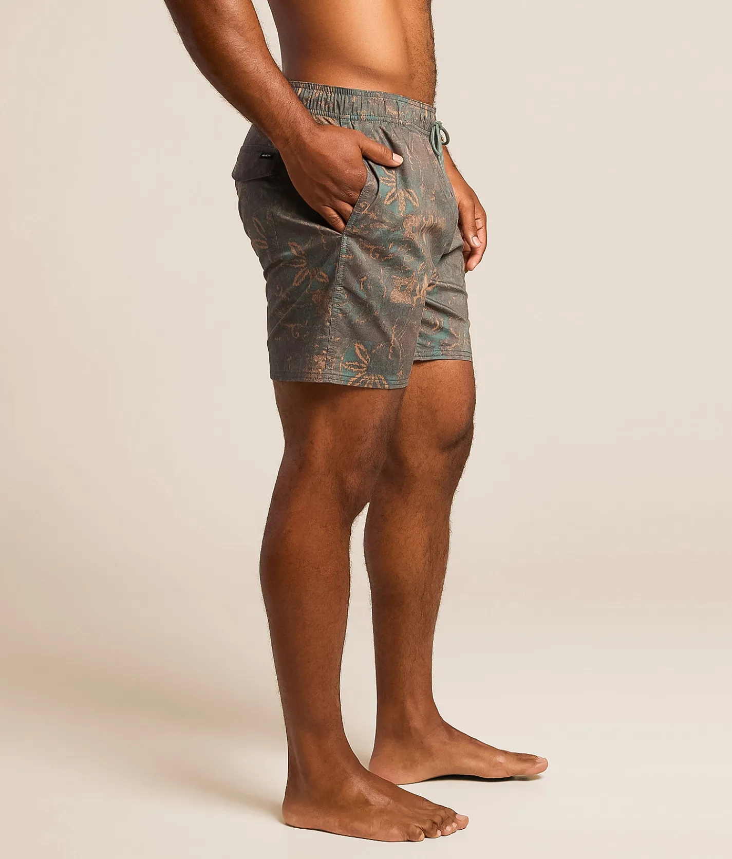 RVCA Barnes Stretch Swim Trunks Hunter Green Online