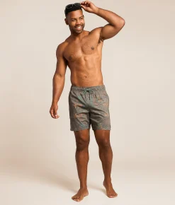 RVCA Barnes Stretch Swim Trunks Hunter Green Online