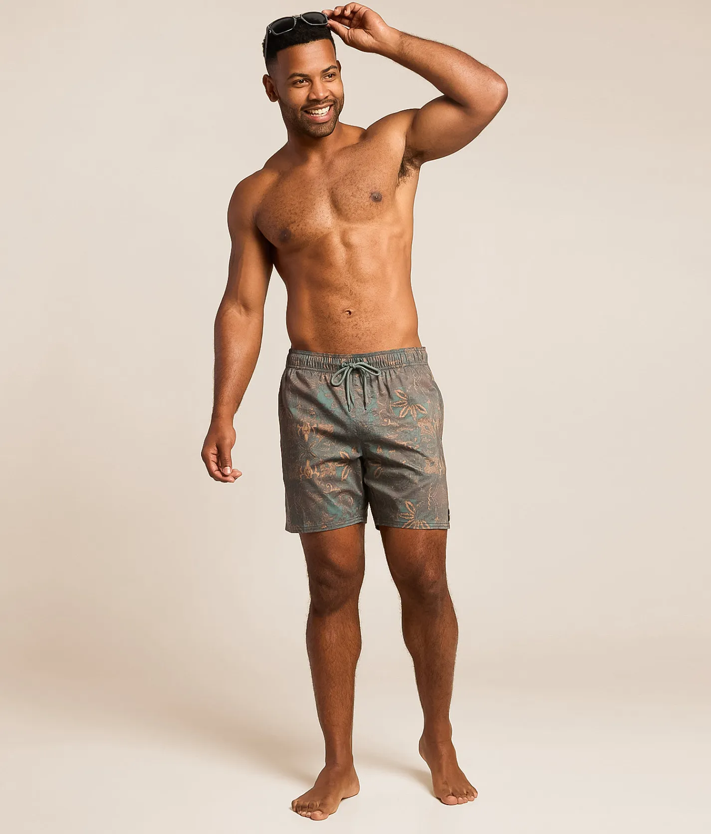 RVCA Barnes Stretch Swim Trunks Hunter Green Online