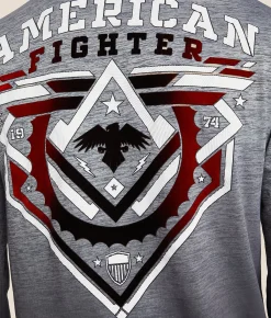 Tops|Graphic T-Shirts | American Fighter Barnhill T-Shirt Heather Grey Tetris