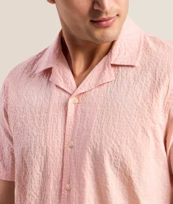 BLEND Barny Stretch Shirt Peachskin Hot