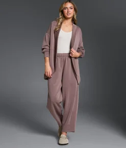 Buckle Black Barrel Leg Pant Deep Taupe Clearance