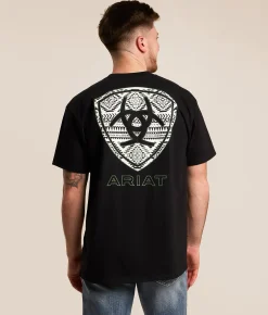 Tops|Graphic T-Shirts | Ariat Basis Serape T-Shirt Black