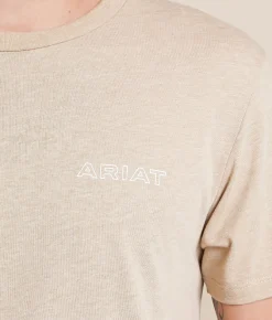 Tops|Graphic T-Shirts | Ariat Basis Serape T-Shirt Brindle Heather