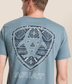Ariat Basis Serape T-Shirt Light Denim Sale
