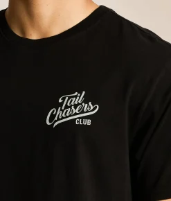 Tail Chasers Club Bass Camo T-Shirt Black Outlet