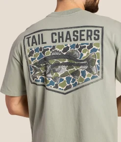Tail Chasers Club Bass Camo T-Shirt Bay Sale