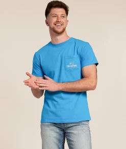 Fieldstone Bass Fisherman T-Shirt Royal Caribe Best