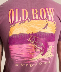 Old Row Bass Jump T-Shirt Berry Best