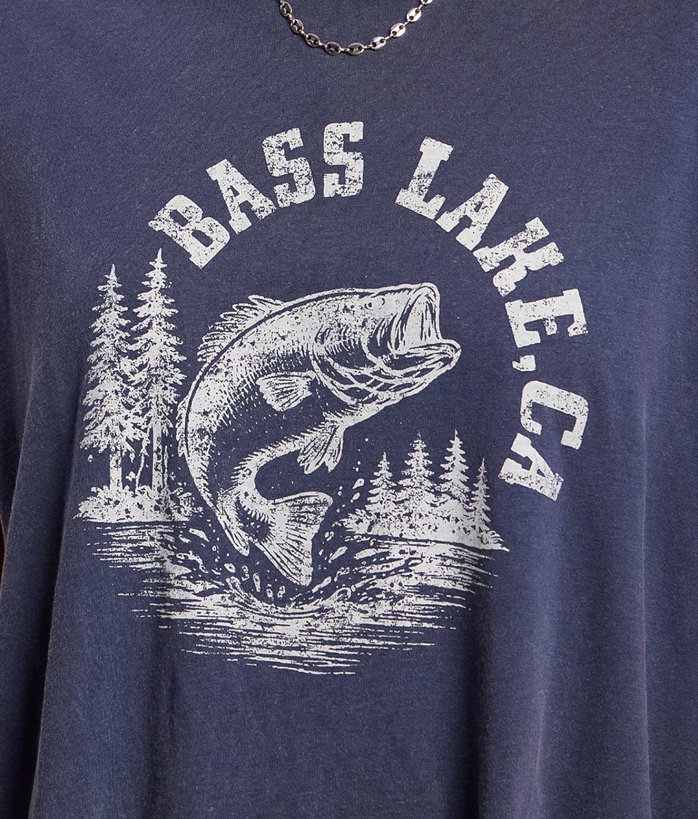 The Laundry Room Bass Lake T-Shirt Navy Outlet