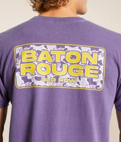 Tops|Graphic T-Shirts | Old Row Baton Rouge T-Shirt Purple