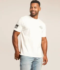 Tops|Graphic T-Shirts | Howitzer Battleborn T-Shirt Antique White
