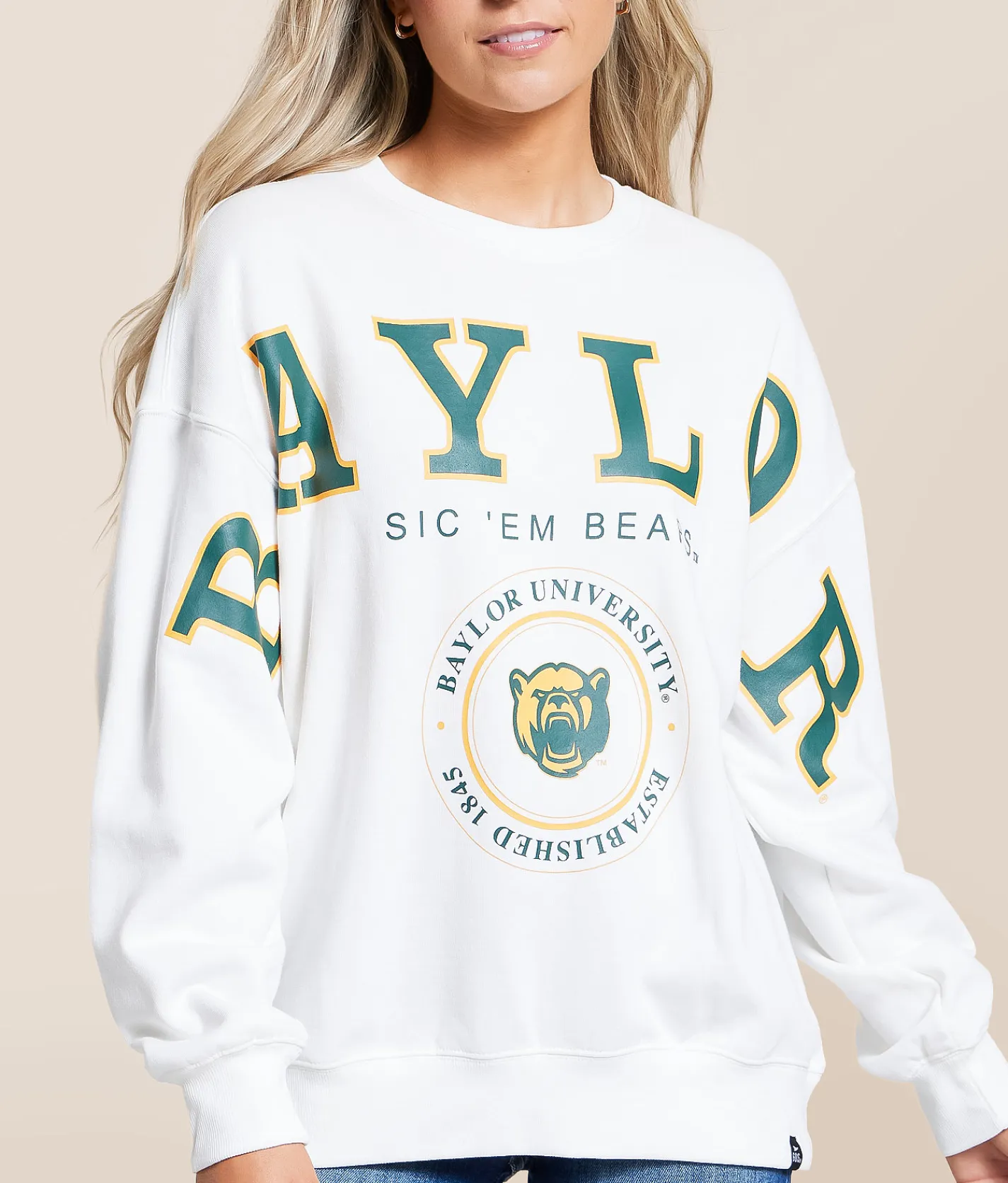 Tops | Gameday SOCIAL® Baylor Bears Pullover White