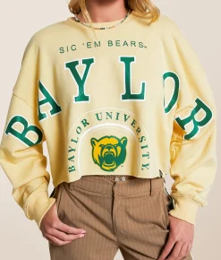 Tops | Gameday SOCIAL® Baylor Bears Pullover Pale Yellow