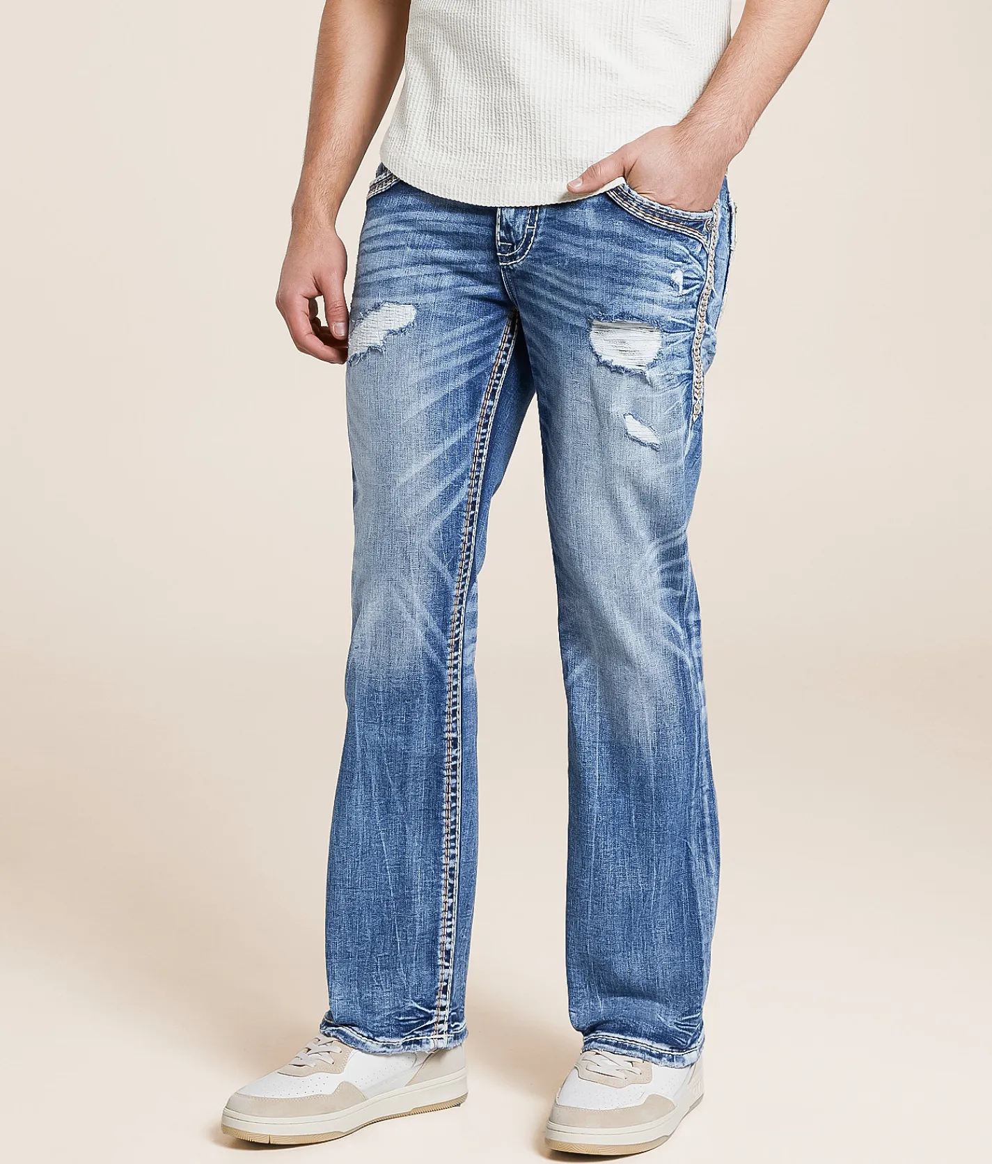 Rock Revival Baylor Slim Boot Stretch Jean Baylor SB202 Clearance