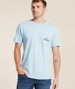 Tops|Graphic T-Shirts | Fieldstone Beach Bum T-Shirt Chambray
