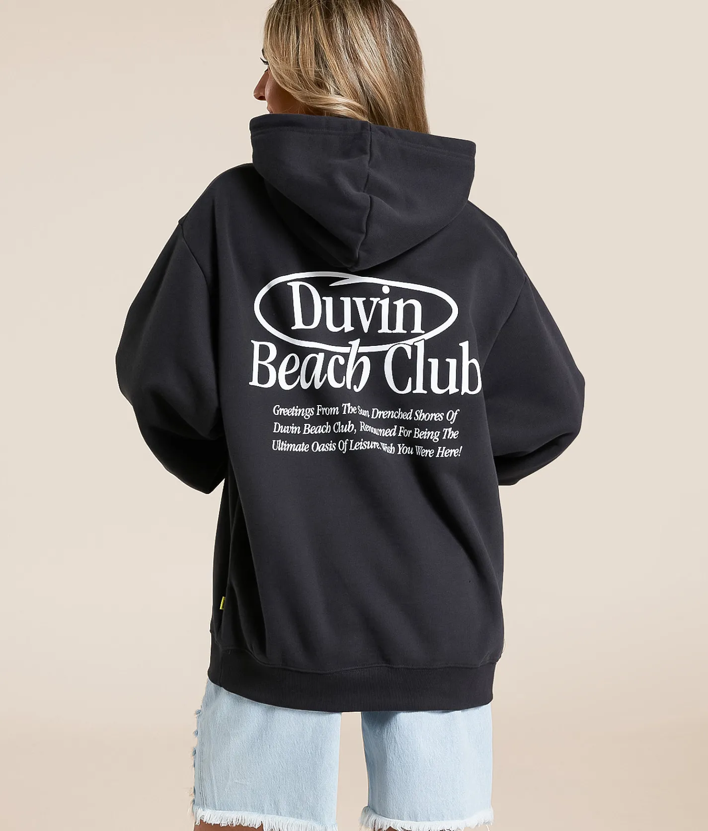 Duvin Beach Club Hooded Sweatshirt Black Online