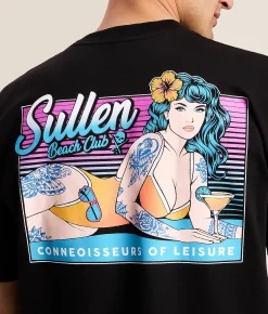Tops|Graphic T-Shirts | Sullen Beach Club T-Shirt Jet Black